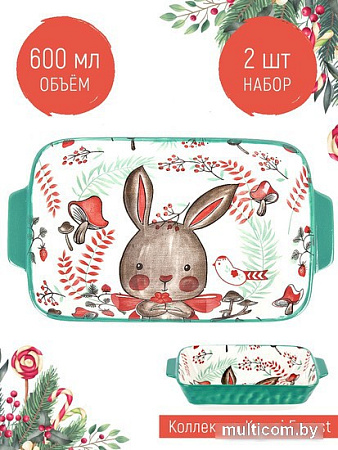 Форма для запекания Nouvelle Kawai Forest Rabbit 9902963-Н2