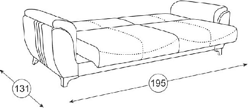 Диван Нижегородмебель Эмма ТД 611 (лаунж 13)