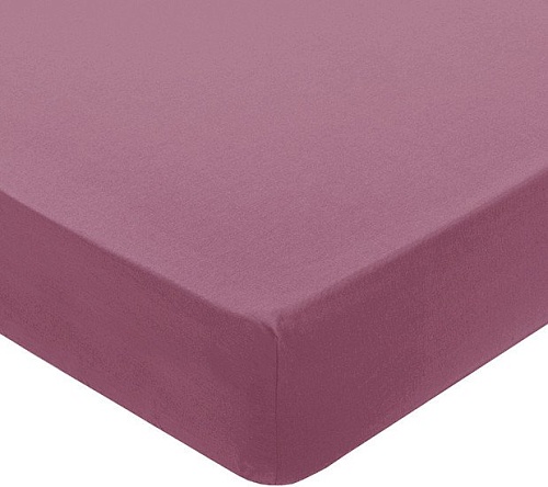 Постельное белье Миланика Брусника на резинке 180x200 (поплин г/к)