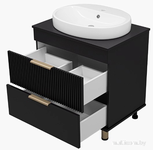 Brevita Тумба под умывальник Enfida 70 ENF-06070-0242Я (черный матовый)