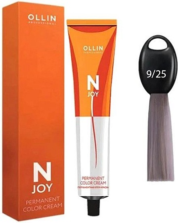 Крем-краска Ollin Professional N-Joy Color Cream 9/25 блондин фиолетово-махагоновый 100 мл