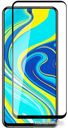 Защитное стекло Case Full Glue для Redmi Note 9 Pro/Redmi Note 9S (черный)