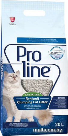 Наполнитель для туалета Proline Unscented без запаха 20 л