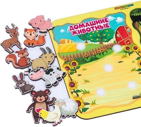 Сортер WoodLand Toys Какая разница? Домашние и дикие животные 117205