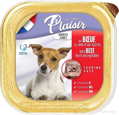 Пресервы Plaisir паштет из говядины, сердца и овощей 150 г