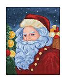 Алмазная мозаика Wizardi Санта клаус 2WD2463