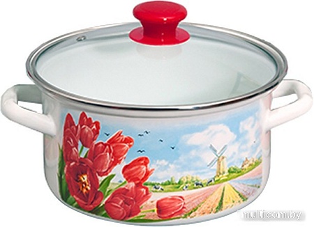 Кастрюля КМЗ Страна тюльпанов Экстра 51904-382/4.02