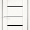 Межкомнатная дверь Velldoris Next 1 80x200 (белый эмалит, лакобель черный)