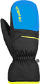 Горнолыжные варежки Reusch Alan Junior 6361415-7002 (р-р 4.5, Mitten Blck/Bril Blu/Safety Yell)