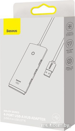 USB-хаб Baseus AirJoy Series 4-Port USB-A HUB Adapter WKQX070001