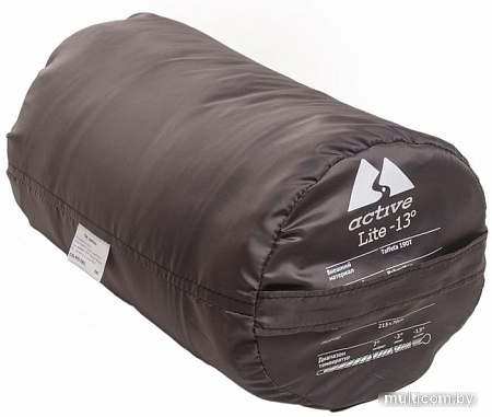 Спальный мешок Active Lite -13° (темно-серый)