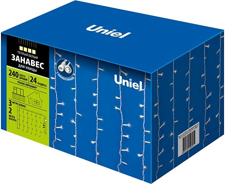 Световой дождь Uniel UL-00003684 (теплый белый)