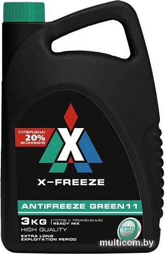 Антифриз X-Freeze Green 11 430206094 3 кг