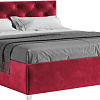 Кровать Мебель-АРС Классик 140 (бархат красный Star Velvet 3 Dark Red)