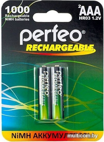 Аккумулятор Perfeo АAA1000mAh/2BL 2 шт