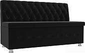 Диван Mebelico Вента (микровельвет, черный)