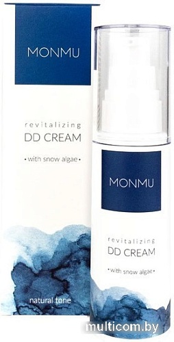 Monmu Крем для лица DD Ревитализирующий с пудрой снежных водорослей, тон натуральный 50 г