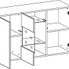 Комод НК-Мебель Point тип-1.2 71774468 (черный-черный глянец)