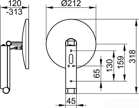 Косметическое зеркало Keuco 17612019004