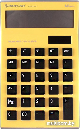 Бухгалтерский калькулятор Darvish DV-2725-12Y (желтый)