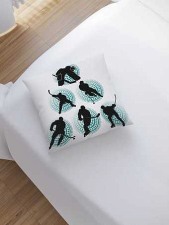 Чехол на подушку JoyArty Хоккейные маневры sl_7282