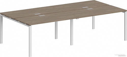 Стол Norden 280x143.8x75 SG.255.OD.63.WH (белый/дуб темный)