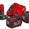 Аккумулятор с зарядным устройством Milwaukee M18 HNRG-122 4933464261 (2x12 Ач + 1x6 Ач/12-18В)