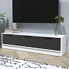 Тумба Интерлиния ТВ Концепт КТ-ТВ3-35 (антрацит/белый платинум)