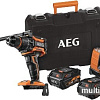 Ударная дрель-шуруповерт AEG Powertools BSB 18BL LI-602C 4935464100 (с 2-мя АКБ 6 Ач, кейс)