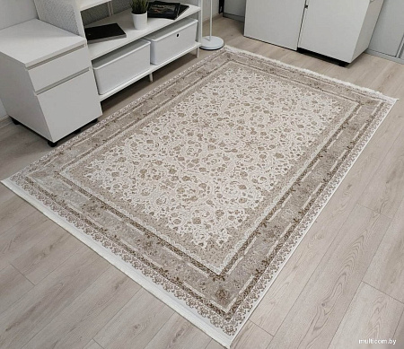 Ковер для жилой комнаты Radjab Carpet Арвен Прямоугольник PS23E 12011RK (2.4x3.4, Cream)