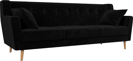 Диван Mebelico Брайтон 3 109155 (велюр, черный)