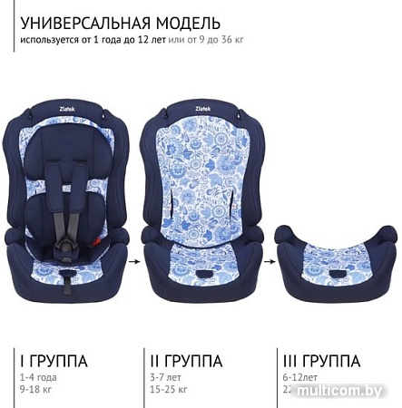 Детское автокресло Zlatek ZL513 Lux (этно)