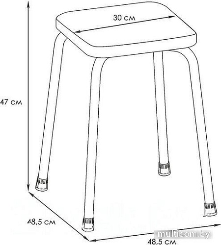 Табурет ЗМИ Пенек крепкий 224 Т 269 (оливковый)