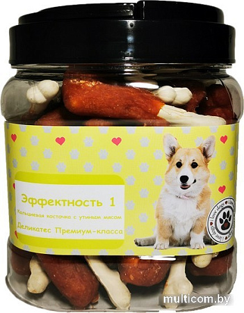 Лакомство для собак O'dog Эффектность 1. Кальциевая косточка с утиным мясом 750 г