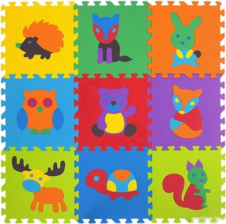 Коврик-пазл Юнландия Зверушки 664666