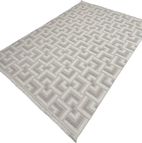 Ковер для жилой комнаты Radjab Carpet Поло Прямоугольник EN 204 12530RK (2x2.9, Cream/Beige)