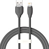 Кабель Baseus Jelly Liquid Silica Gel USB Type-A - Lightning (2 м, черный)