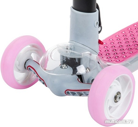 Самокат Novatrack Pro+ 2019 125T.RAINBOW.PN9 (розовый/серый)