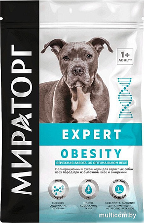 Сухой корм для собак Мираторг Winner Expert Obesity Бережная забота об оптимальном весе 1.5 кг