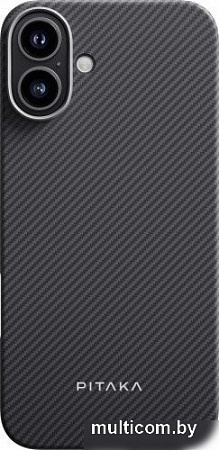Чехол для телефона Pitaka Ultra-Slim для iPhone 16 (черный)