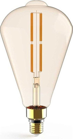 Светодиодная лампочка Gauss Filament ST164 E27 6W 890lm 2700K golden straight 157802118