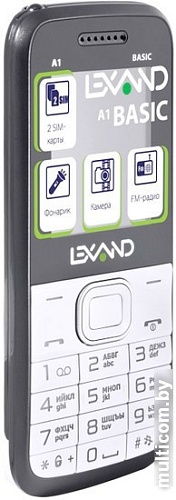Мобильный телефон Lexand A1 Basic White