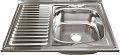 Кухонная мойка Mixline 528181 (правая, полированная, 0.8 мм)