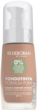 Тональная основа Deborah Milano Formula Pura 0% (тон 02)