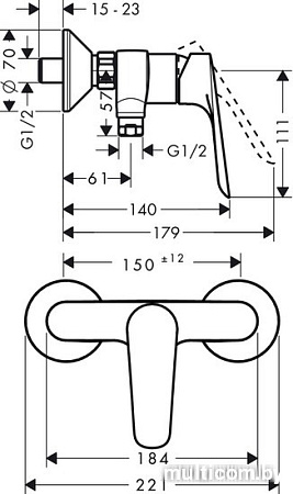 Смеситель Hansgrohe Logis E 71602000
