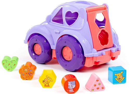 Сортер Полесье Оранжевая корова Автомобиль 91727