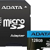 Карта памяти A-Data Premier AUSDX128GUICL10A1-RA1 microSDXC 128GB (с адаптером)