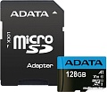 Карта памяти A-Data Premier AUSDX128GUICL10A1-RA1 microSDXC 128GB (с адаптером)