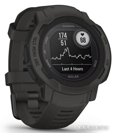 Умные часы Garmin Instinct 2 Solar (черный)