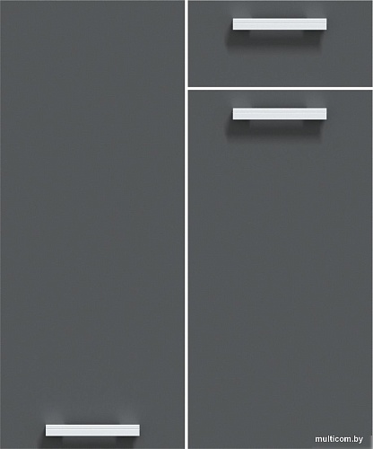 Готовая кухня Интерлиния Мила Лайт 3.5-ПМ2 (дуб золотой/бетон/дуб бунратти)